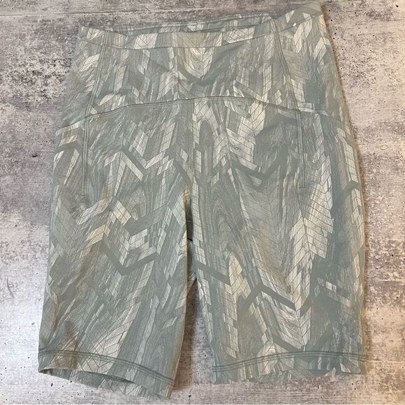 Lululemon Swift Speed HR Short 8” Biker Size 6 Jacquard Silver Blue - Picture 9 of 9